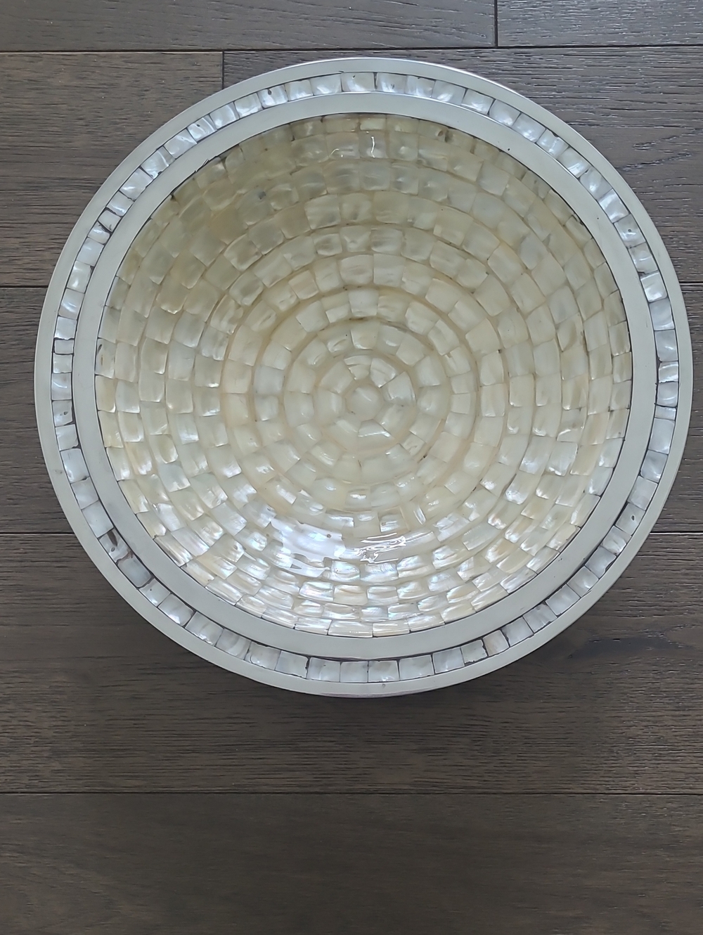 Julia Knight Signed  Mother-of-Pearl Mosaic Bowl
